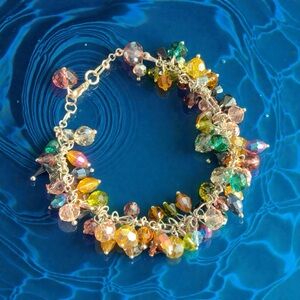 Multicolor Crystal Charm Bracelet